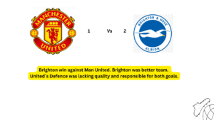 Man United 1 vs 2 Brighton